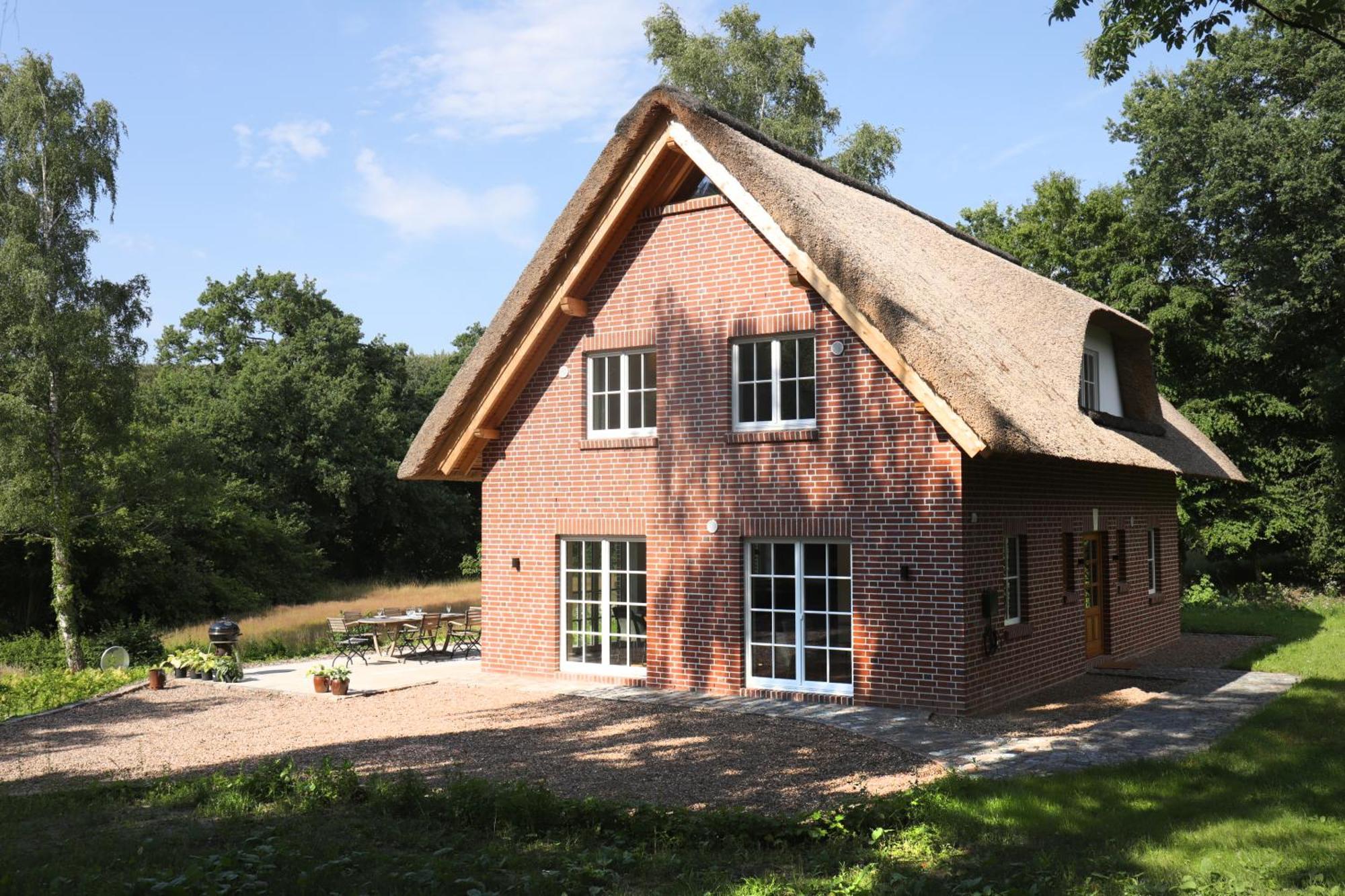 Reetdachhaus In Der Bremer Schweiz Exterior foto