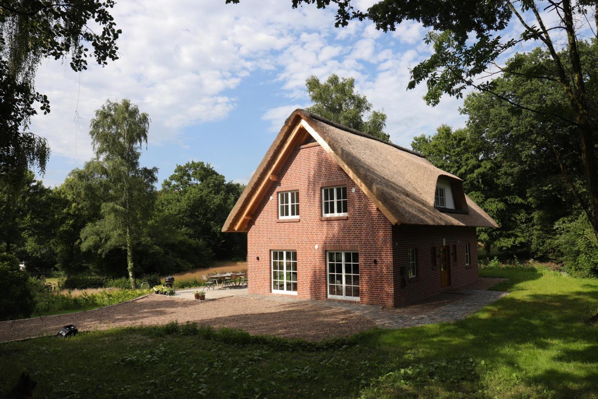 Reetdachhaus In Der Bremer Schweiz Exterior foto