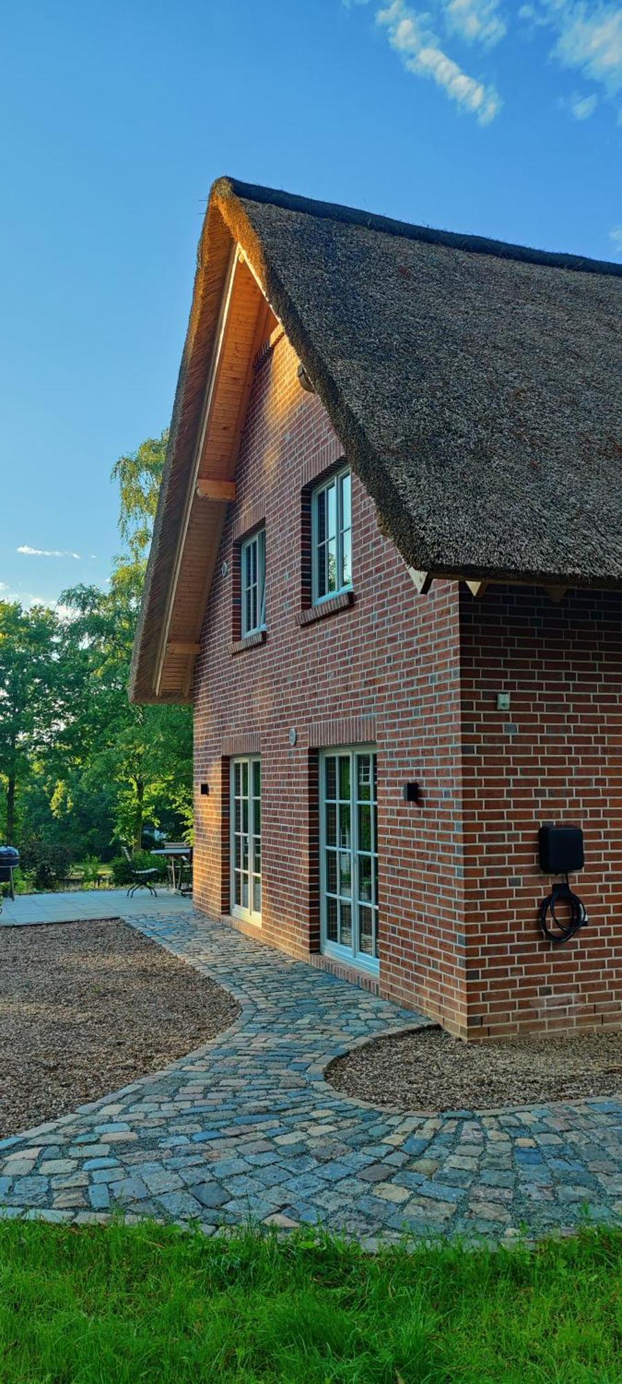 Reetdachhaus In Der Bremer Schweiz Exterior foto